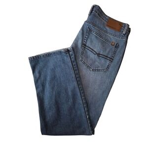 Buffalo David Bitton Jackson Slim Straight Mens Jeans 34x30 Dark Wash Blue‎
